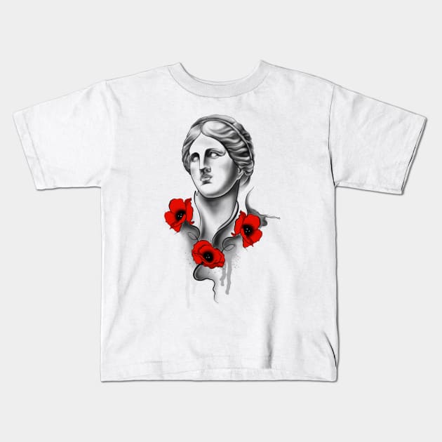 Aphrodite Kids T-Shirt by BSKR